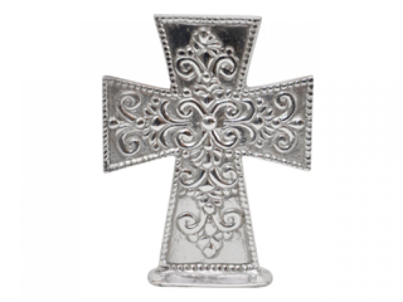 CRUZ ITALIANA CON BASE MED CRUZ DE PEWTER